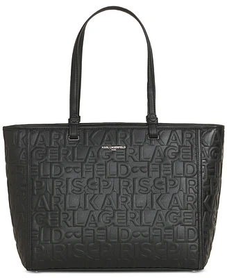 Karl Lagerfeld Paris Maybelle Logo Tote Bag