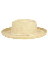 Angela & William Straw Ferora Sun Hat with Chin Cord