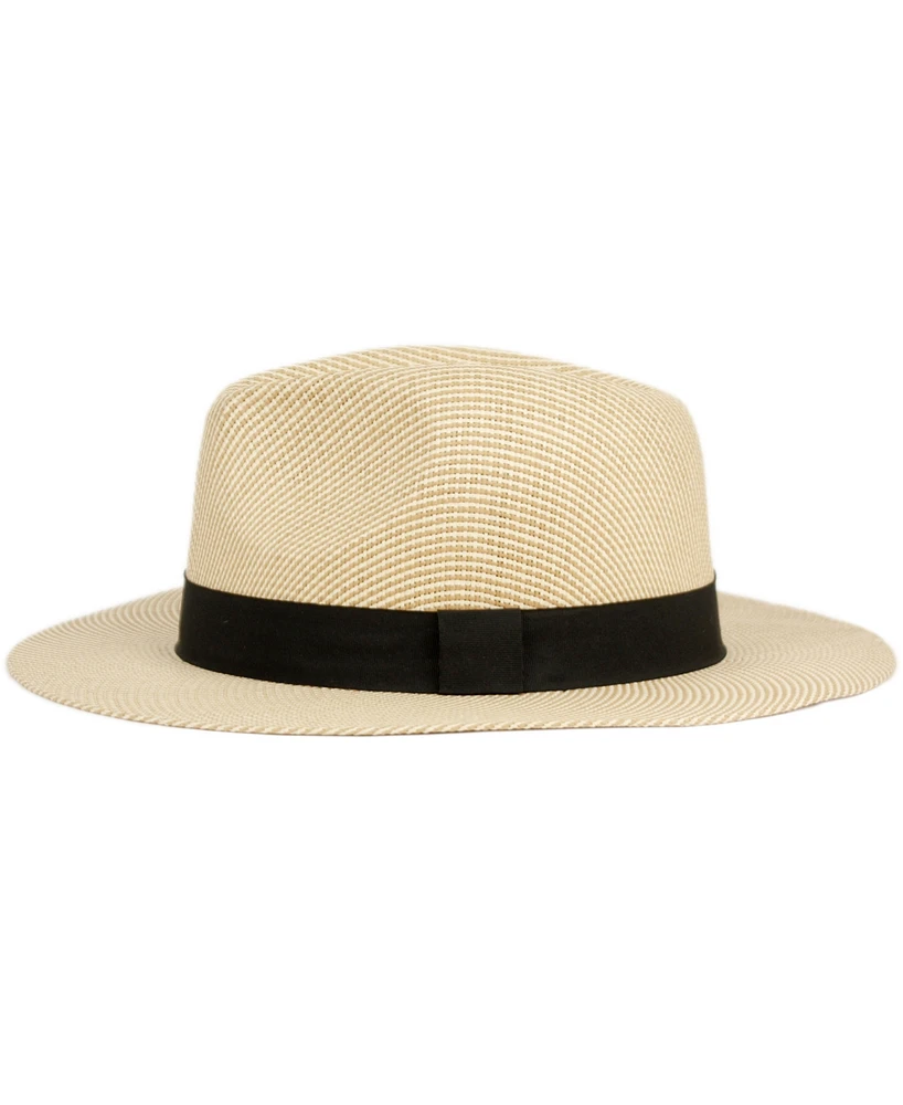 Angela & William Straw Panama Fedora Sun Hat