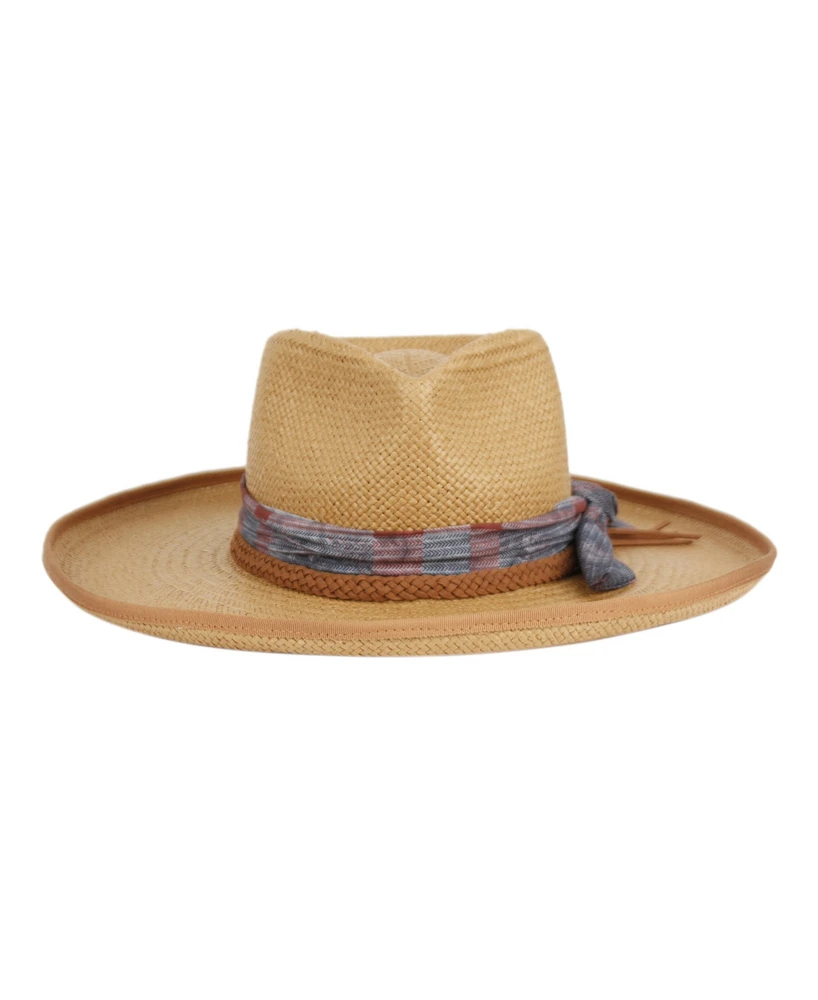 Angela & William Upturned Wide Brim Fedora Hat