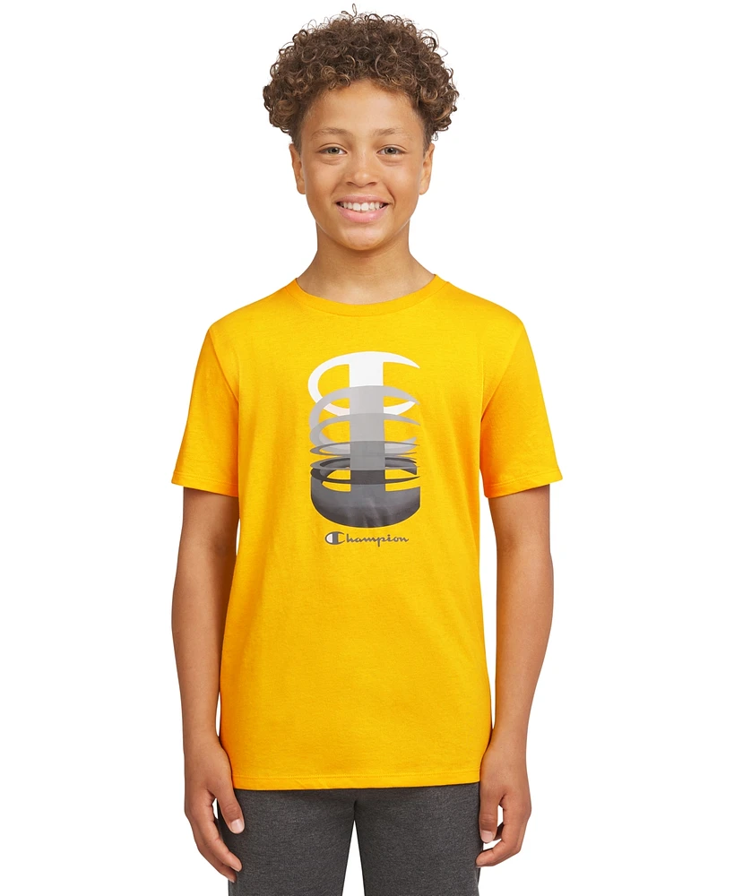 Champion Big Boys Stack C Logo T-Shirt