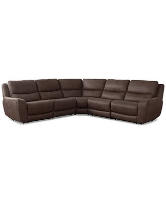 Tanico 5-Pc. Modular Sectional with 2 Power Motion Chairs