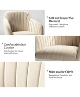 Velvet Home Office Desk Chair Height Adjustable Chair