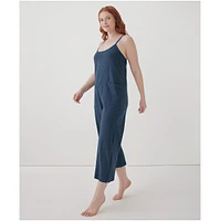 Pact Plus Size Cotton Cool Stretch Lounge Jumpsuit