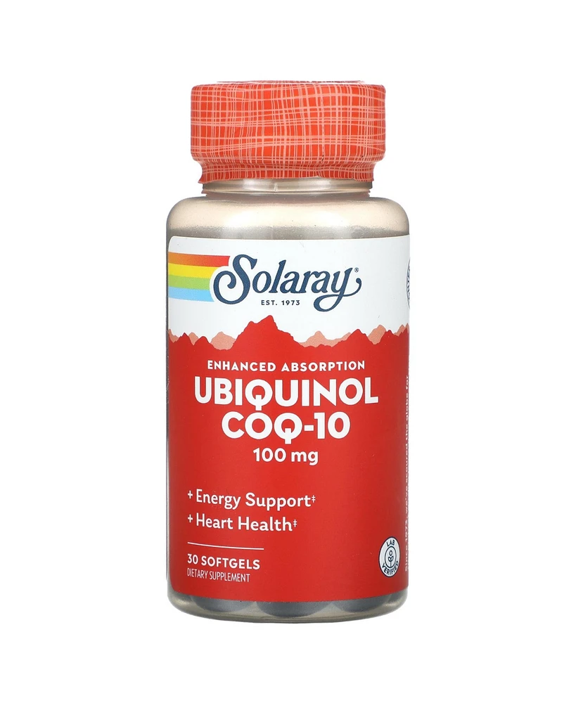 Solaray Ubiquinol CoQ10 Enhanced Absorption 100 mg