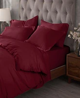 Superior Egyptian Cotton 400 Thread Count Solid Luxury Duvet Cover Set