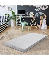 Slickblue 4 Inch Folding Sofa Bed Foam Mattress with Handles