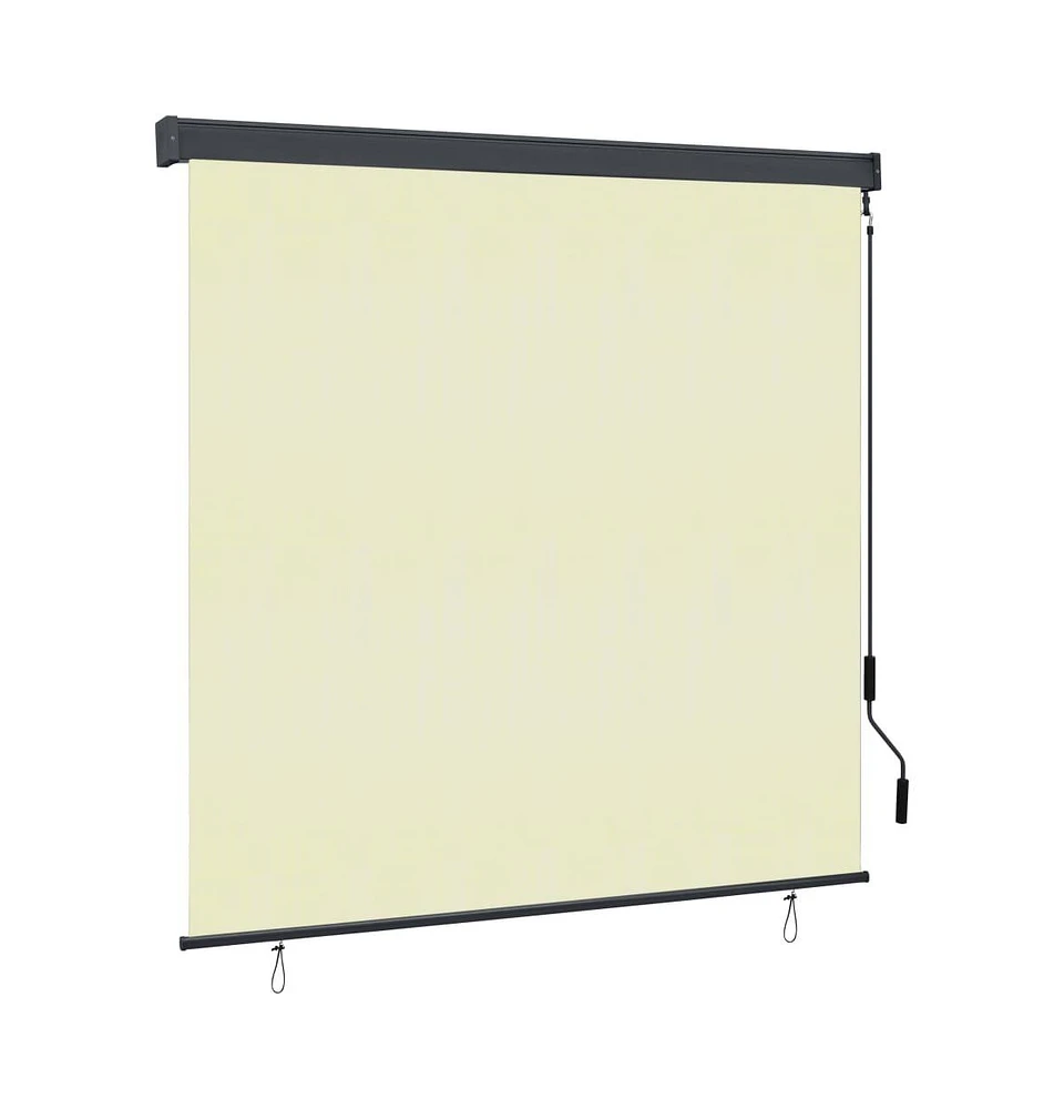 vidaXL Outdoor Roller Blind 63"x98.4" Cream