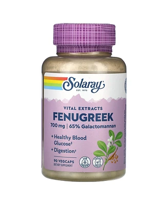 Solaray Vital Extracts Fenugreek 700 mg - 90 VegCaps (350 mg per Capsule) - Assorted Pre
