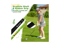 Slickblue Junior Complete Golf Club Set with Stand Bag Rain Hood