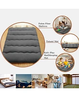 Caromio Twin Futon Mattress Floor Pad Portable Dorm Sleeping Pad, 39"x 80"