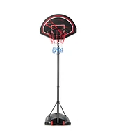 Slickblue Portable Basketball Hoop Stand with Wheels and 2 Nets