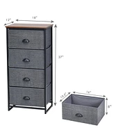 Inolait Chest Storage Tower Side Table Display Storage with 4 Drawers