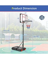 Slickblue Basketball Hoop Stand 5 Feet-6.8 Feet Height Adjustable