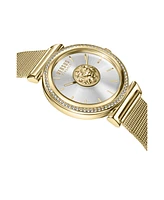 Versus Versace Women's Brick Lane Mesh Ip Yellow Gold Stainless Steel Watch 34MM