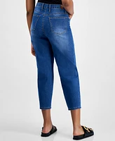 Gogo Jeans Juniors' High Rise Cropped Barrel