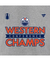 Fanatics Men's Steel Edmonton Oilers 2024 Western Conference Champions Locker Room T-Shirt