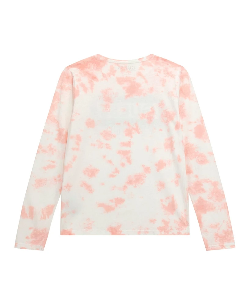 Guess Big Girls Tie Dye Long Sleeve T-Shirt