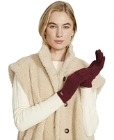 Steve Madden Women's 3-Pc. Basketweave Knit Gloves Boxed Gift Set