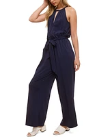 John Paul Richard Women's Solid Matte Jersey Jumpsuit