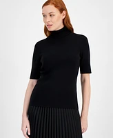 Anne Klein Women's Half-Sleeve Turtleneck Sweater