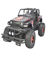 Toy Shock Jeep Black Wrangler Rubicon 2 Door Rc Car