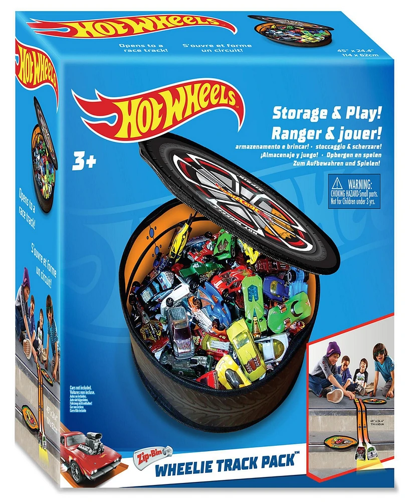 Tara Toy ZipBin Hot Wheels Wheelie Track Pack