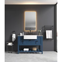 Streamdale Furniture 40x24 Led Lighted Bathroom Wall Mounted Mirror With High Lumen+Anti-Fog Separately Control