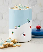 The Cellar Skiing Graphic Stoneware Treat Jar