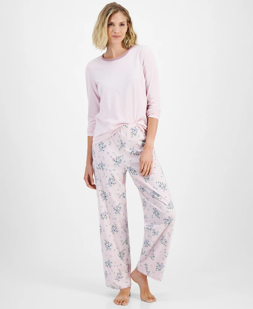 Charter Club Women's 2-Pc. Long-Sleeve Pajamas Set, Created for Macy's