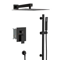 10" Rain Shower Head System with Adjustable Slide Bar