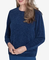 Alfred Dunner Classic Chenille Pullover Sweater