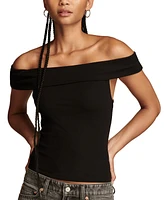 Lucky Brand Off The Shoulder Top
