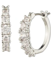 Marchesa Small Cubic Zirconia Huggie Hoop Earrings, 0.54"