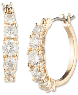 Marchesa Small Cubic Zirconia Huggie Hoop Earrings, 0.54"