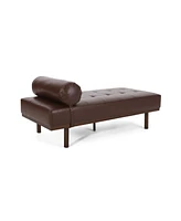 Streamdale Furniture Mid-Century Modern Chaise Lounge with Detachable Pillow