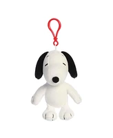 Aurora Mini Snoopy Keychain Peanuts Timeless Plush Toy White 4.5"