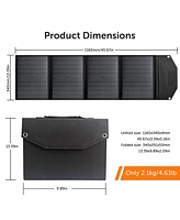 Alpha Digital Portable Power Station: 320W, 298Wh/93120mAh & 40W Solar Panel - Combo