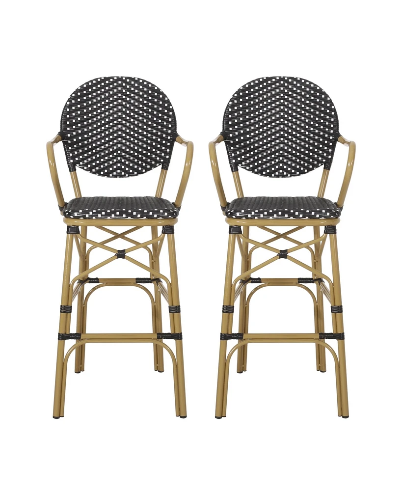 Simplie Fun Black Barstool