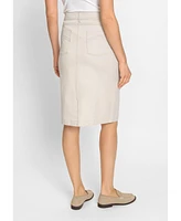 Olsen Women's Stretch Twill Skirt