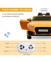 Streamdale Furniture Officially Licensed Audi Tt Rs Electric Kid's Car with Remote Control