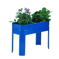 Spacious 3-Tier Galvanized Steel Planter with Vibrant Colors