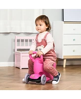 Streamdale Furniture 3-in-1 Adjustable Kids Scooter Push Walker, Slide Car, and Scooter