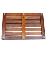 Simplie Fun Teak Wood Bathroom Anti-Slip Mat