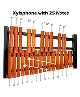 Costway 25 Note Xylophone Wooden Percussion Educational Instrument