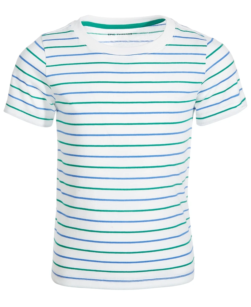 Epic Threads Toddler Boys Simple Stripe T-Shirt, Created for Macy's