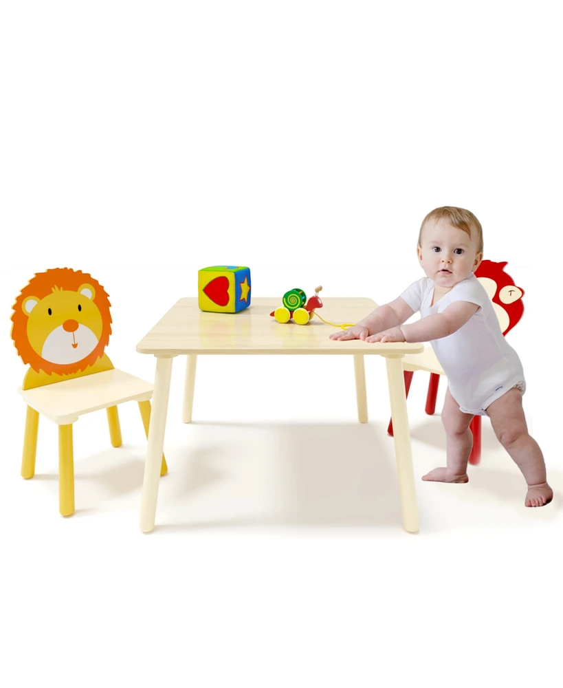 Simplie Fun 3-Piece Kids Table and Chair Set