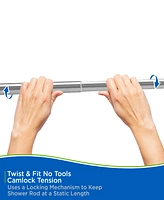 Kenney Twist Fit No Tools Decorative Shower Curtain Rod