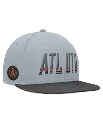 Fanatics Men's Gray Atlanta United Fc Smoke Snapback Hat