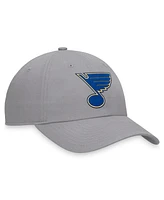 Fanatics Men's Gray St. Louis Blues Extra Time Adjustable Hat